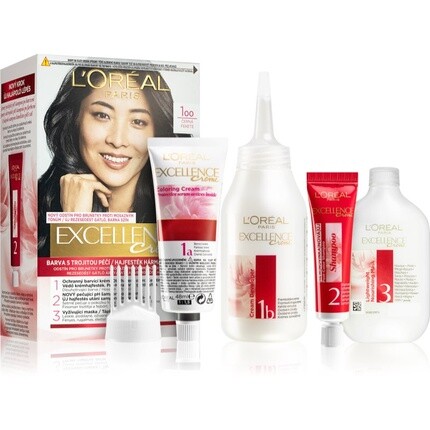 

Перманентная краска для волос Excellence Creme — оттенок 100 Черный L'Oréal