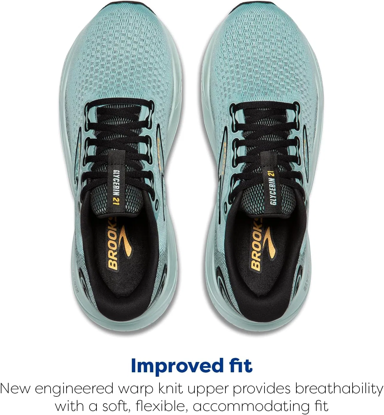 Мужские нейтральные беговые кроссовки Brooks Glycerin 21, Cloud Black Gold — фото 4