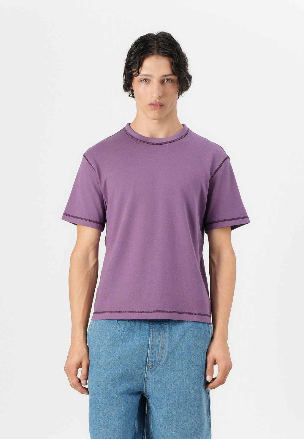 

Базовая футболка SOFT CROPPED GAP, фиолетовый