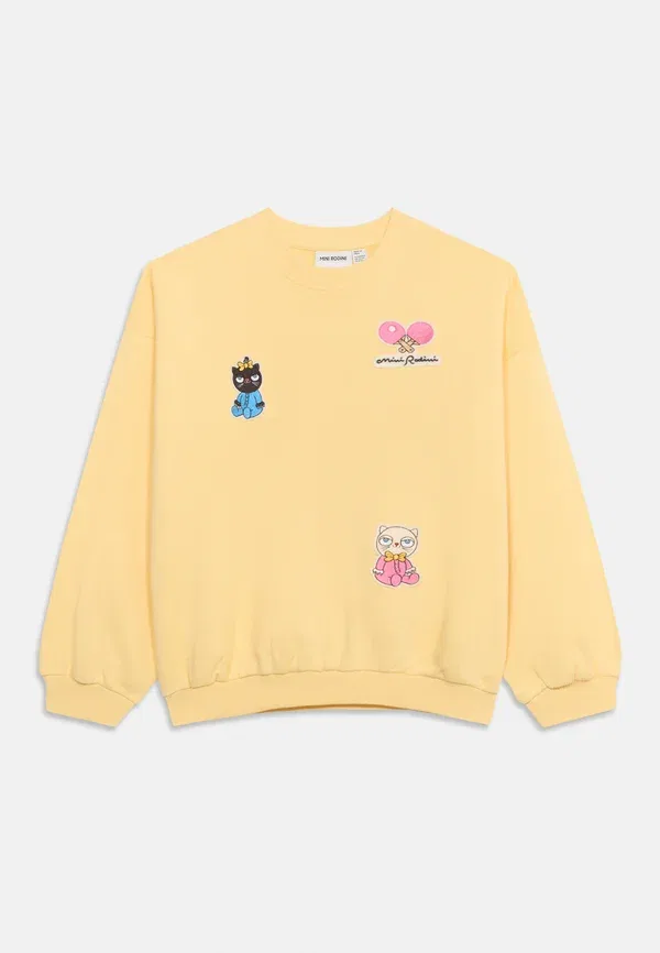 Толстовка Minibabies patches sweatshirt Mini Rodini, желтый