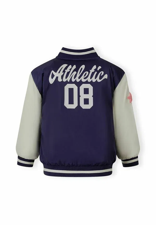 Куртка Minoti Varsity college style with print light jacket, темно-синий/белый — фото 4