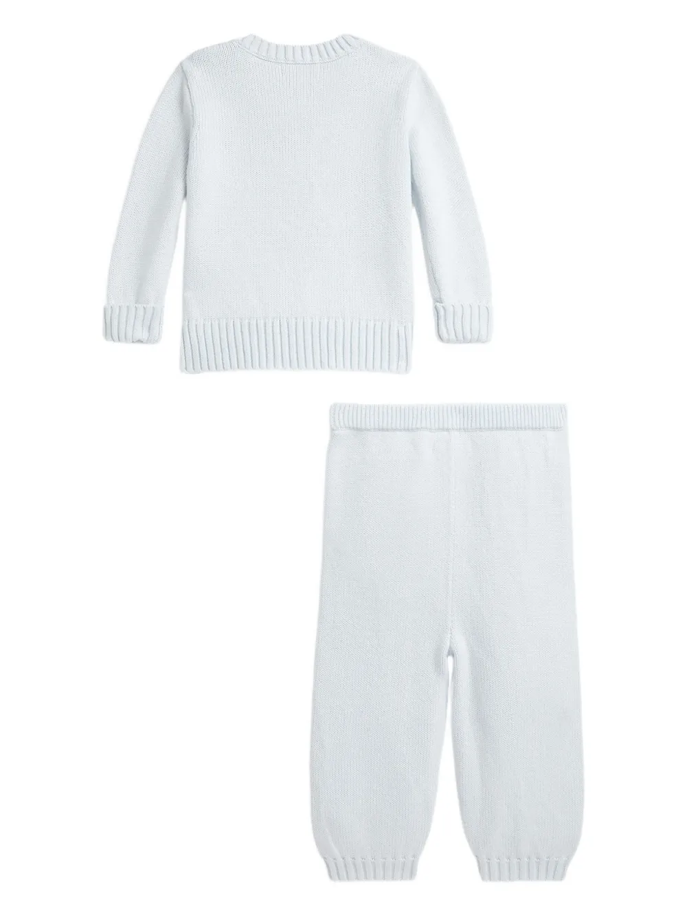 Комплект Flag Bear из топа и брюк POLO RALPH LAUREN KIDS, синий — фото 2