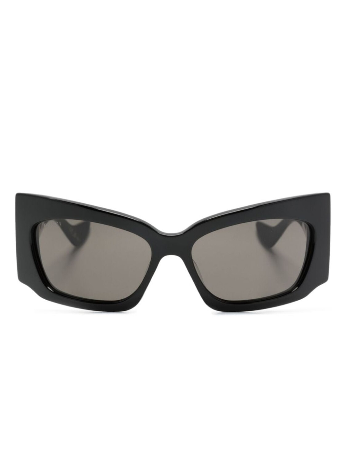 

Gucci Eyewear солнцезащитные очки в геометричной оправе, черный