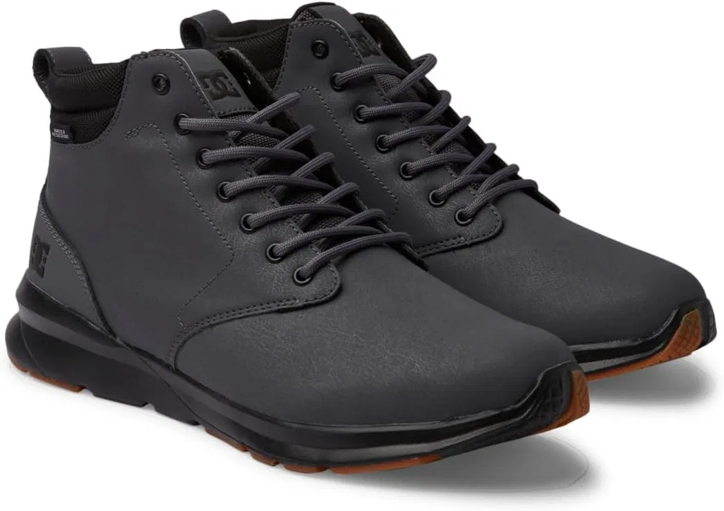 Мужские водостойкие кожаные туфли DC Shoes Mason 2 ADYS700216, Dark Grey Black