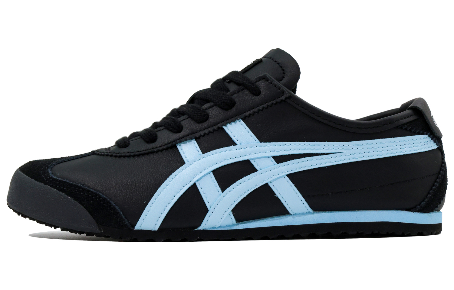 

Onitsuka Tiger Мексика 66 устойчивые к истиранию легкие нескользящие кеды унисекс черно-синий, цвет Black Blue