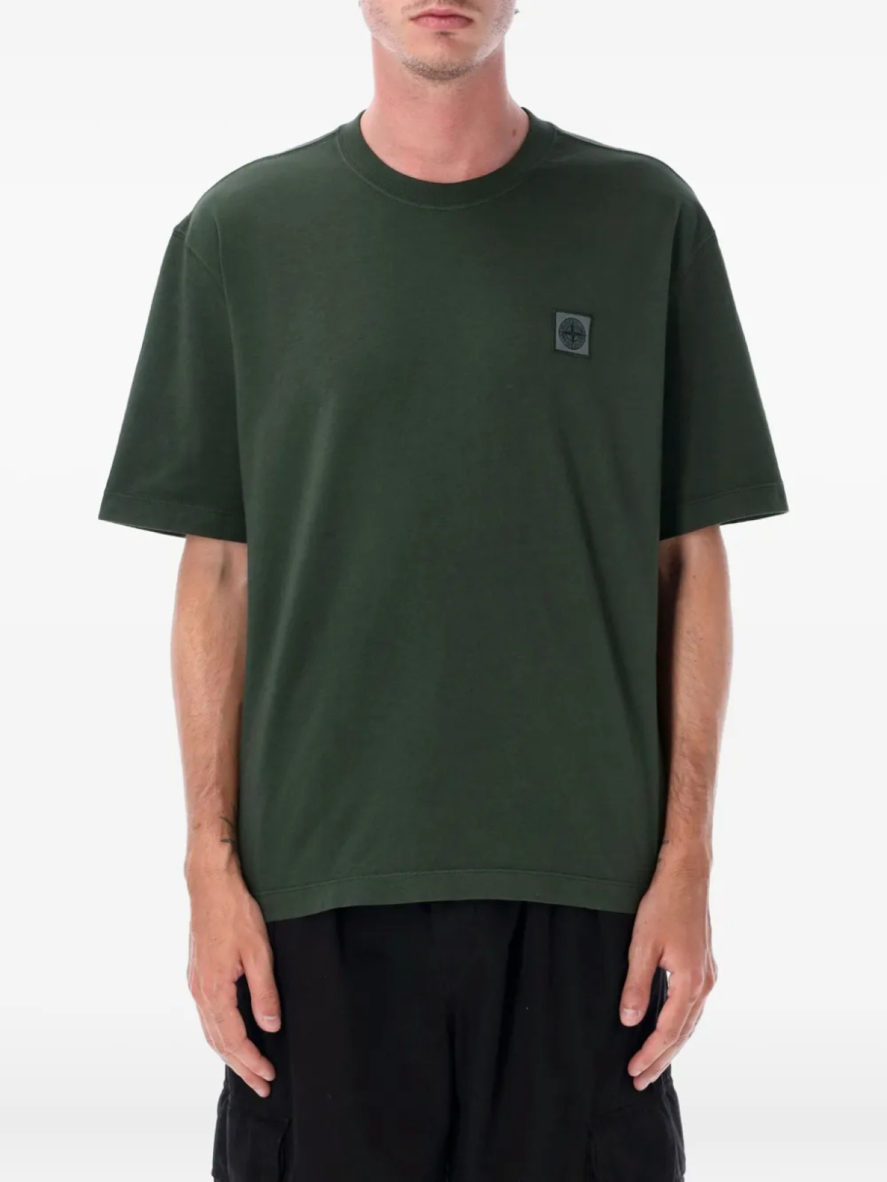 

Футболка Stone Island из хлопка, зеленый