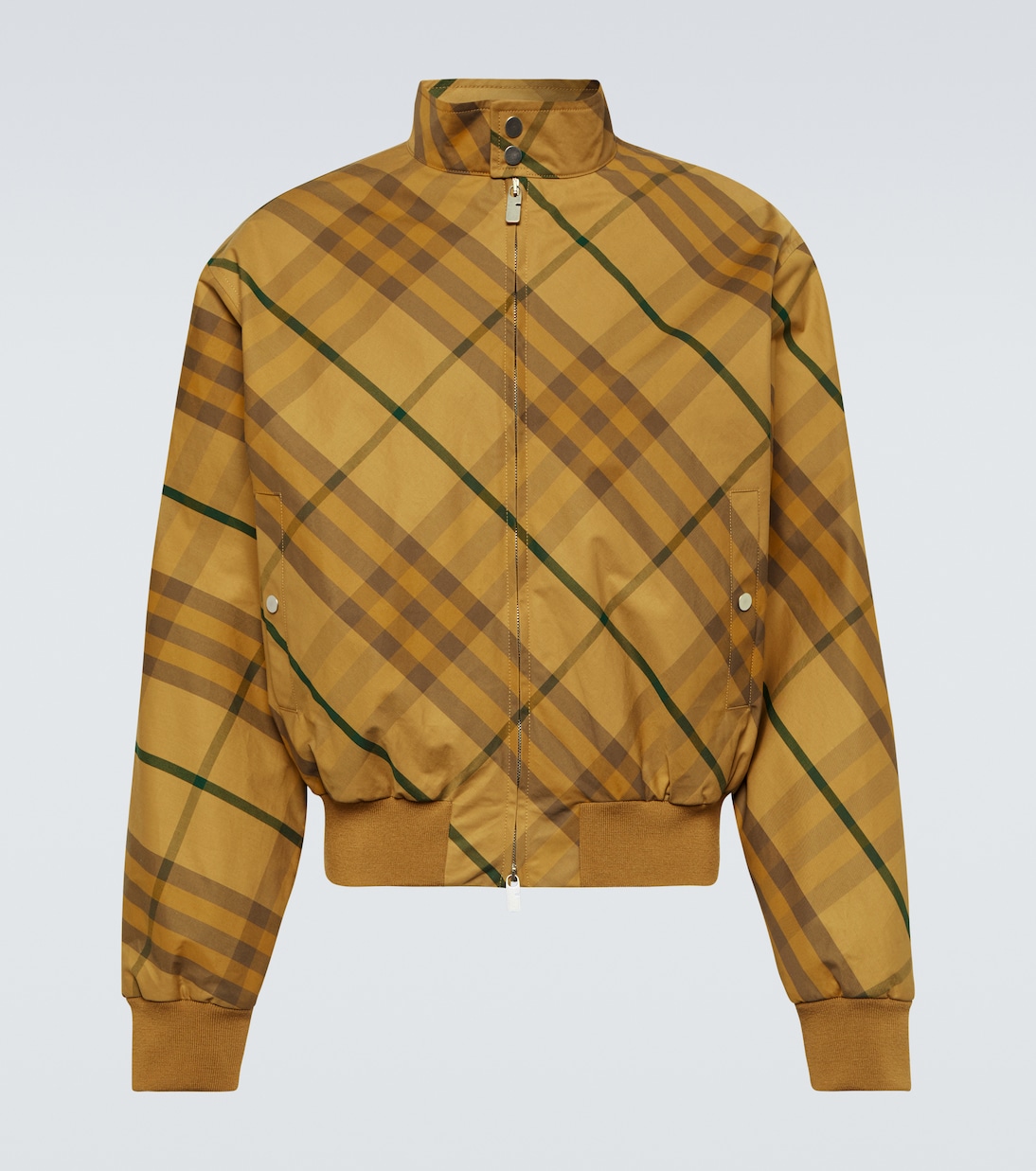

Куртка-бомбер из хлопкового твила в клетку Burberry Check Burberry, Cedar Ip Check