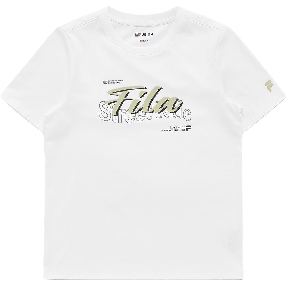 

Футболка с втачным рукавом женская белая FILA FUSION