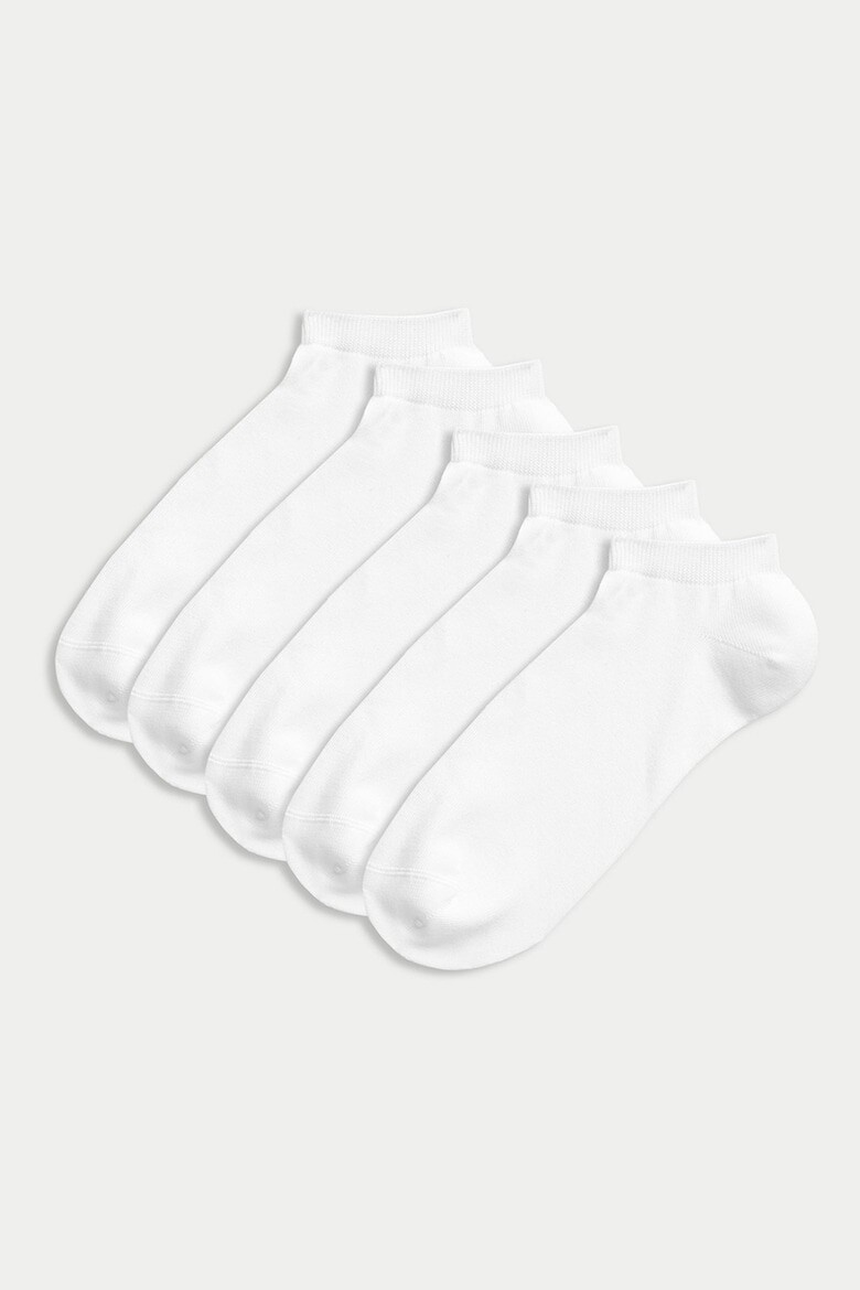 

Носки до щиколотки, 5 пар Marks & Spencer, белый