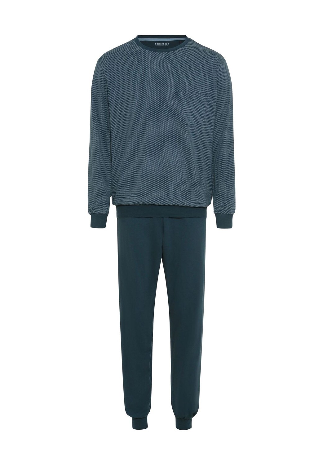 

Пижама Comfort Essentials, качество одинарного джерси, мужская SCHIESSER, цвет 808 Blaugrau