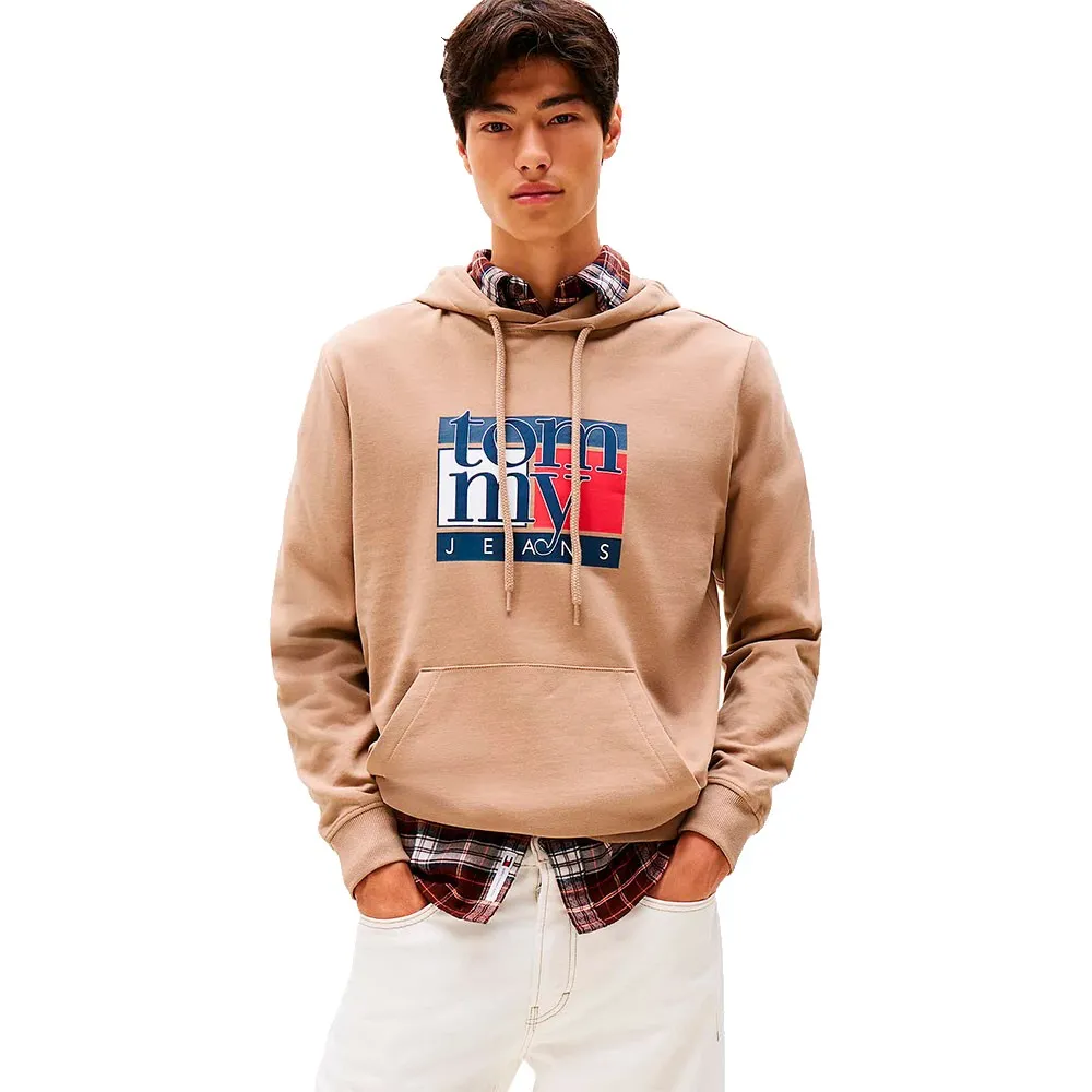 

Худи Tommy Jeans RWB Flag Regular Fit, бежевый