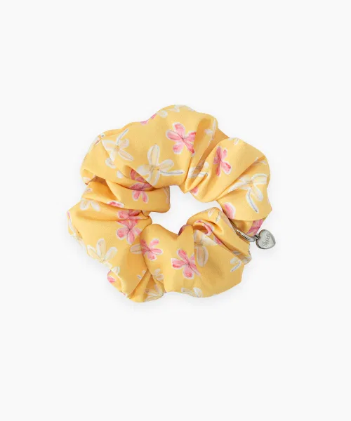 Шнурок для волос SINOON Pattern Scrunch жёлтый