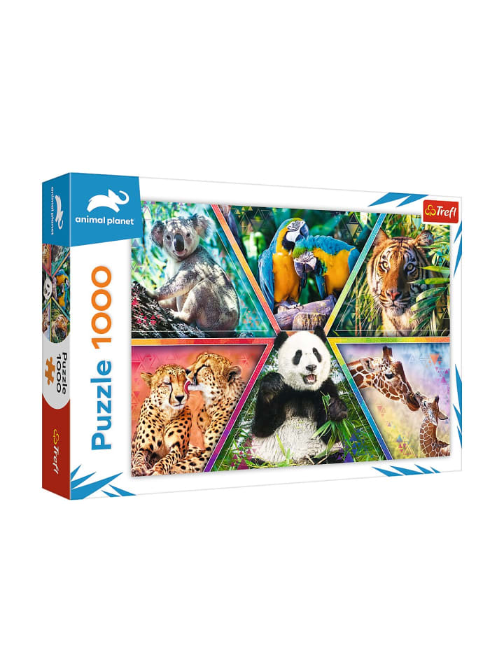 

COFI 1453 Пазл «Царство животных» из 1000 деталей: яркие изображения животных в разноцветном исполнении для любителей пазлов
