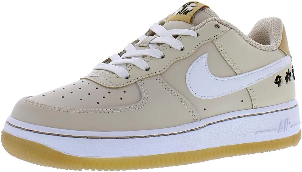 Кроссовки Nike Air Force 1 SE Leather, девочки, Sanddrift/White/Twine/Black
