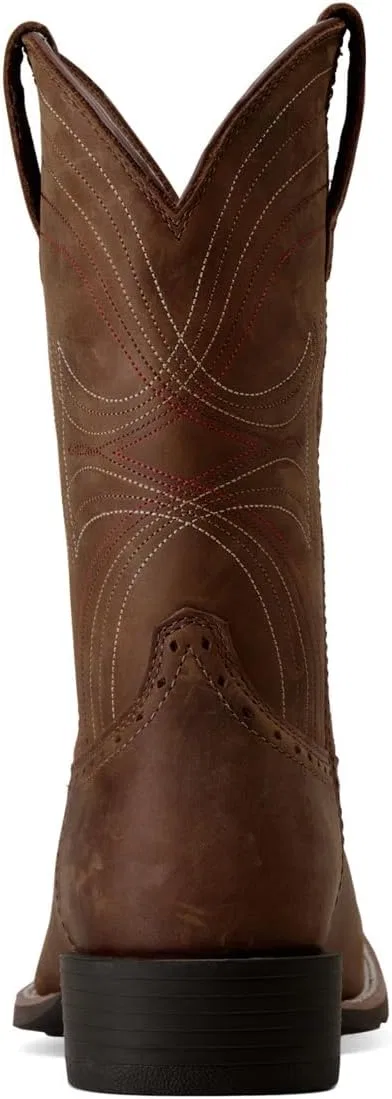Мужские ковбойские ботинки ARIAT Sports с широким носком, 2-Distressed Brown — фото 4