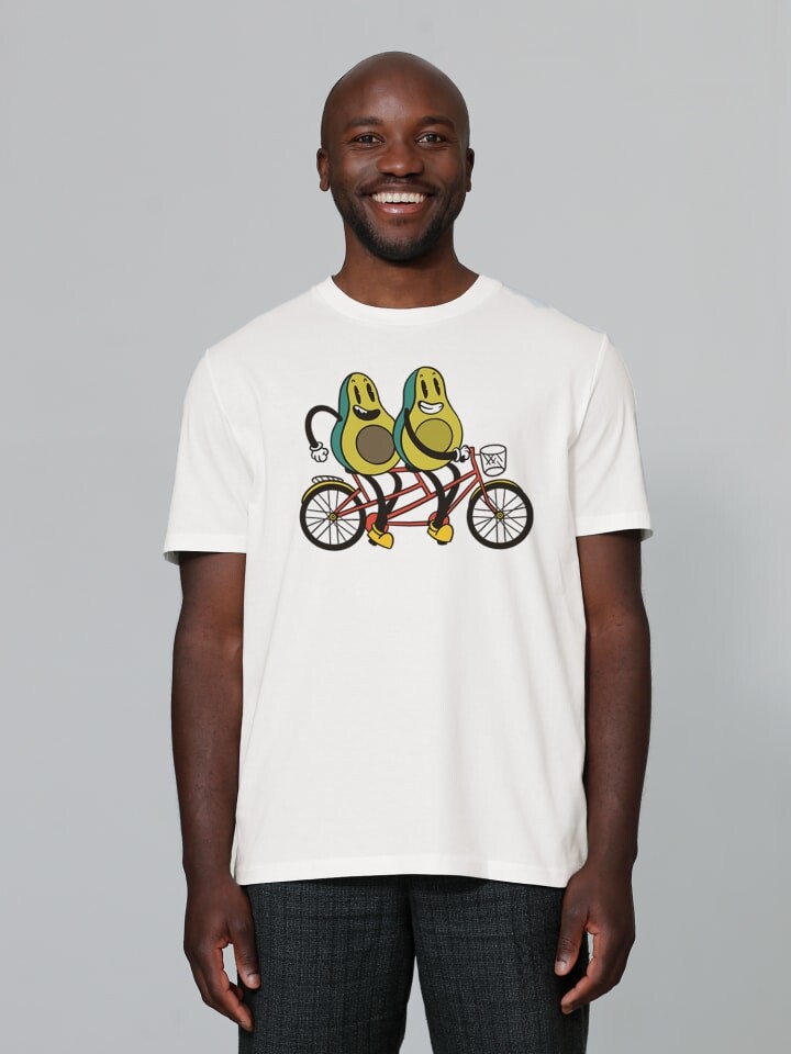 

Футболка wat Apparel T-Shirt Avocado Fahrrad, белый