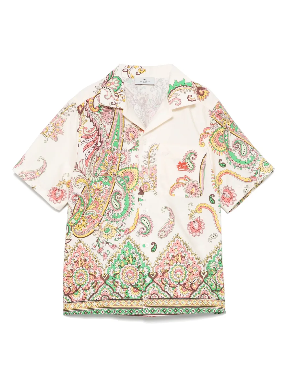 

Рубашка с принтом пейсли ETRO KIDS, нейтральный