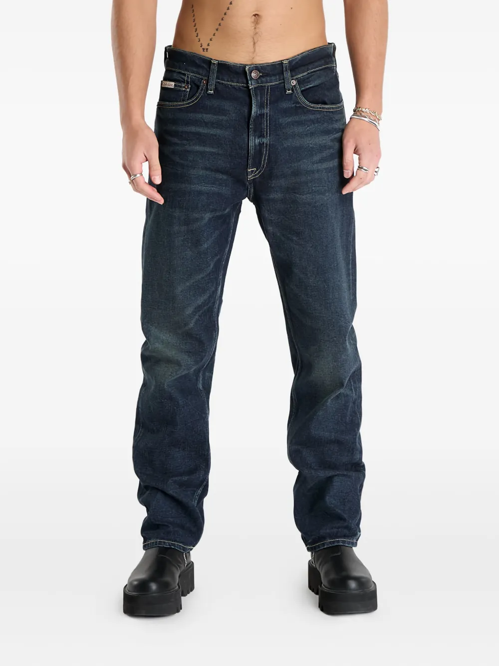 

Джинсы с пятью карманами Calvin Klein, синий