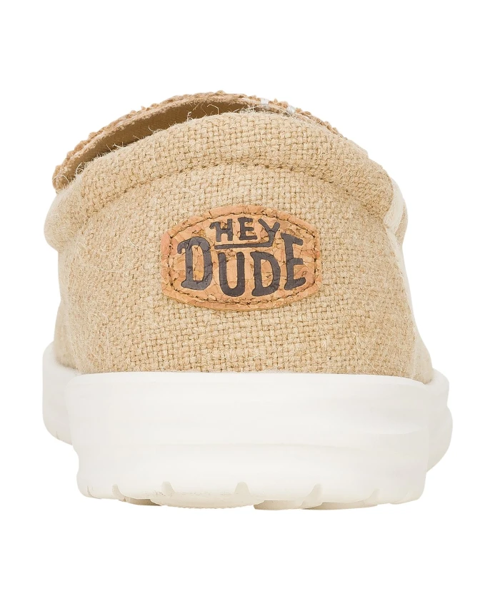 Джутовые туфли для мужчин и женщин Hey Dude, бежевый — фото 4