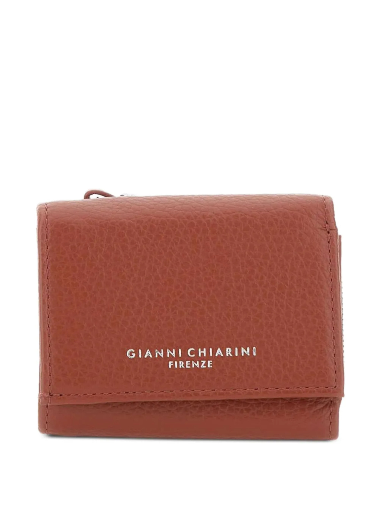 

Кожаный кошелек GIANNI CHIARINI на молнии, красный