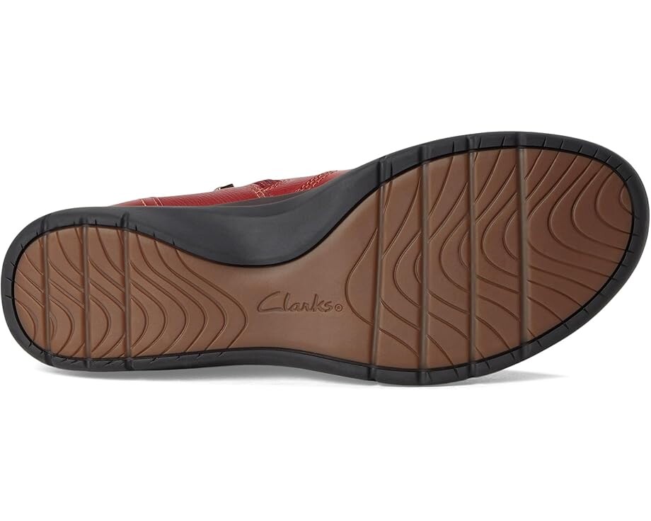 Ботинки женские Clarks Certina Joy с боковой молнией, красный — фото 3
