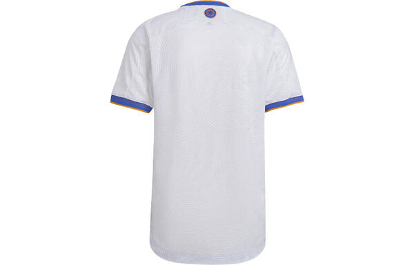 Футболка real madrid 21 22 сезон player edition home алфавит логотип полоса спорт короткий рукав футбол футбол Adidas, белый — фото 2