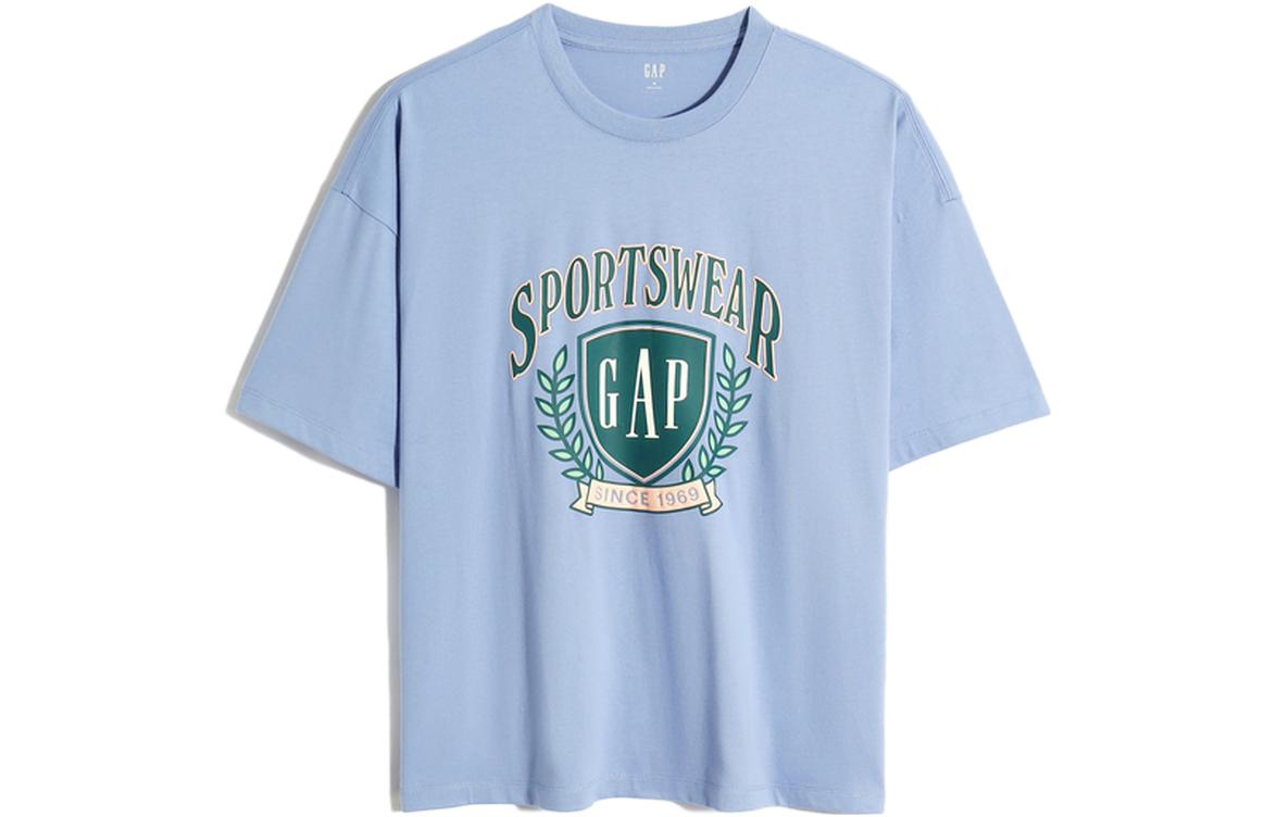 

Футболка унисекс синяя GAP