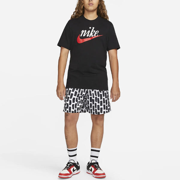 Футболка sportswear logo t-shirt 'black' Nike, черный — фото 3