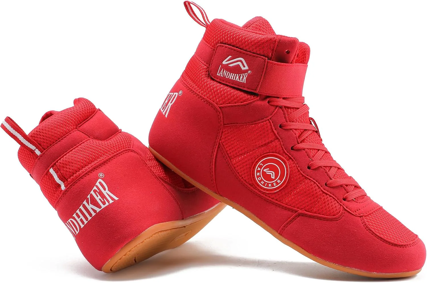 

Борцовки HIKLDK для мужчин, черные боксерские туфли, красный