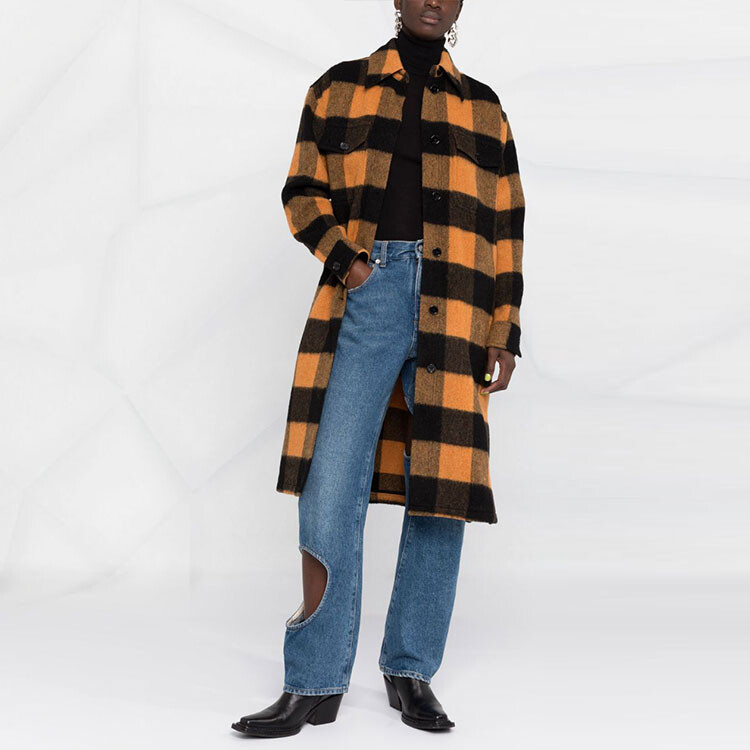 Бархатная куртка женская желтая Mm6 Maison Margiela — фото 4