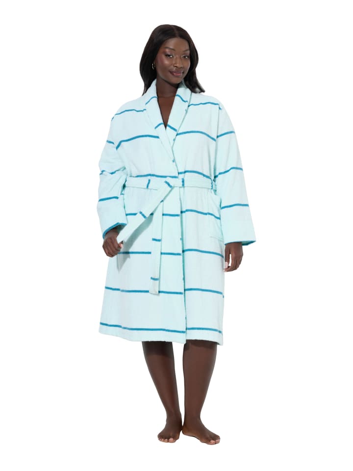 

Ulla Popken Халат арктического синего цвета