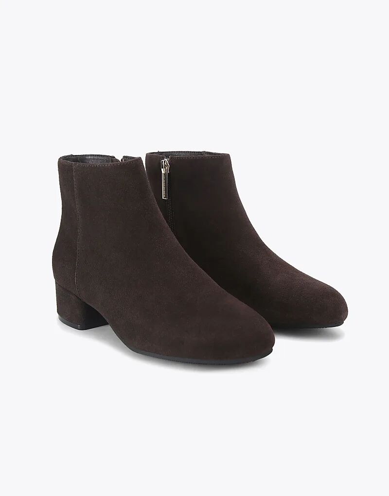 Ботильоны KG Kurt Geiger Tabina средней высоты из коричневой замши — фото 2