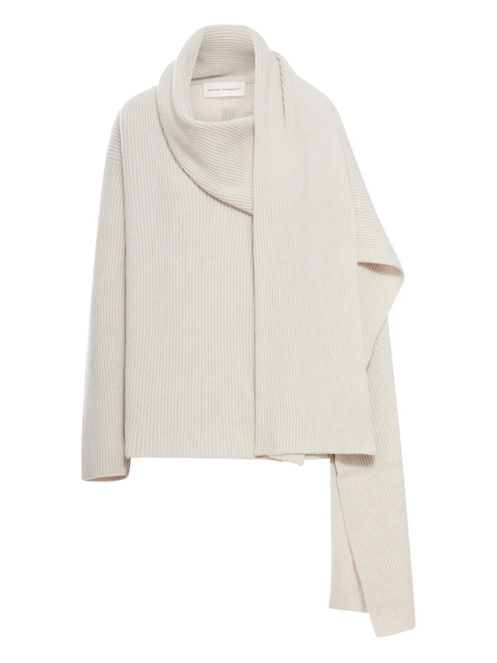 

Джемпер с шарфом Niccolò Pasqualetti, серый