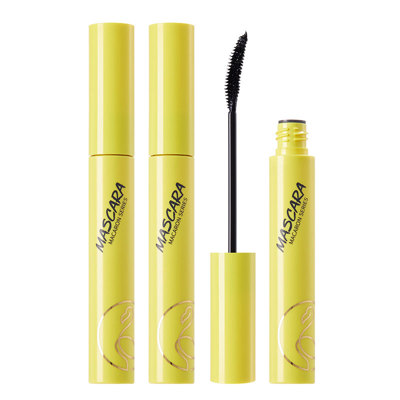 

Тушь для ресниц Macaron удлиняющая завивающая объемная тонкая щеточка Waterproof легко растушевывается 7,5 мл Flamingos