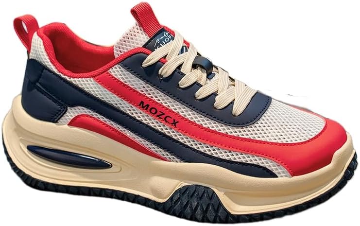 

Мужские балетки- легкие и дышащие повседневные спортивные кроссовки, Дизайн обуви в стиле урбан, Удобны для повседневной носки, подходят для прогулок, Для путешествий Hoalox, красный