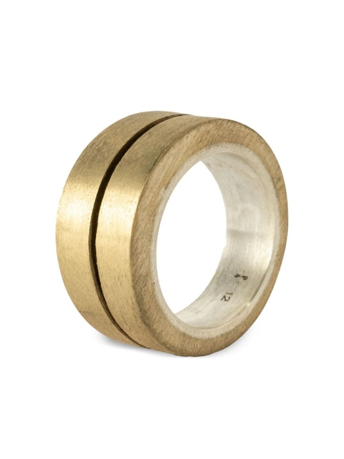 

Серебряное кольцо Crevice v2 Parts of Four, золотой