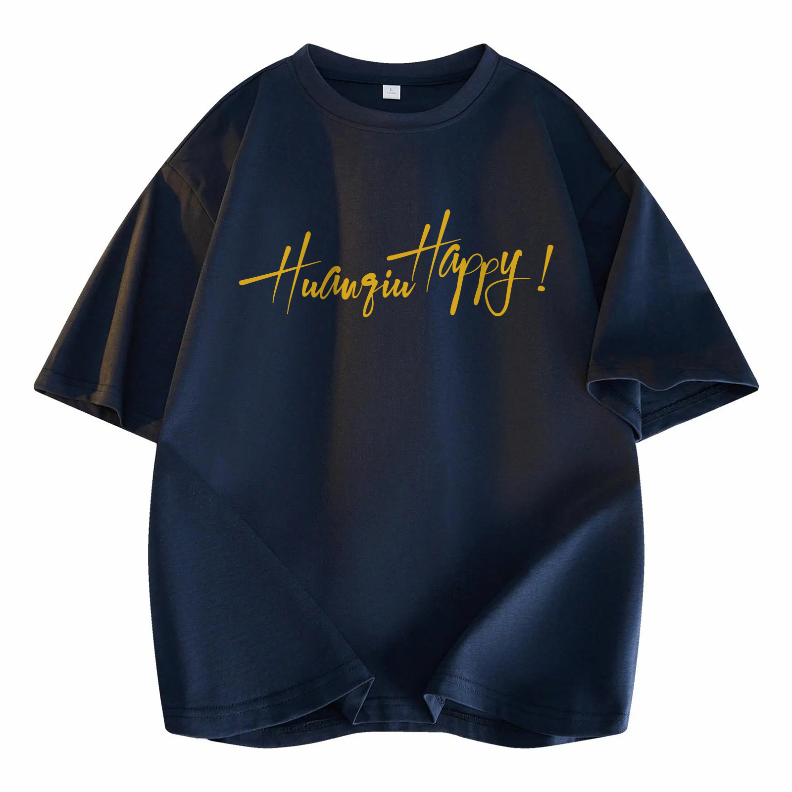 

Футболка Unisex Crew Neck Moderate Heavyweight HUANQIU, темно-синий