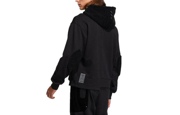 Толстовка adidas originals Series Irregular Splicing Sports Black, мультиколор — фото 2