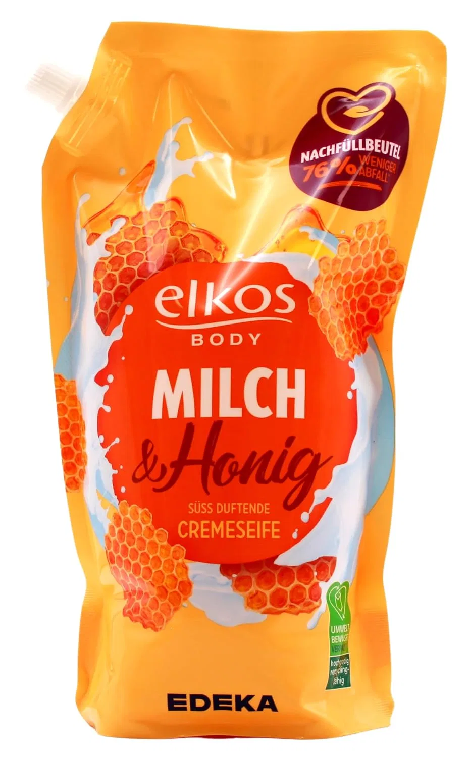 Крем-мыло Edeka Elkos Body Milk & Honey Edeka