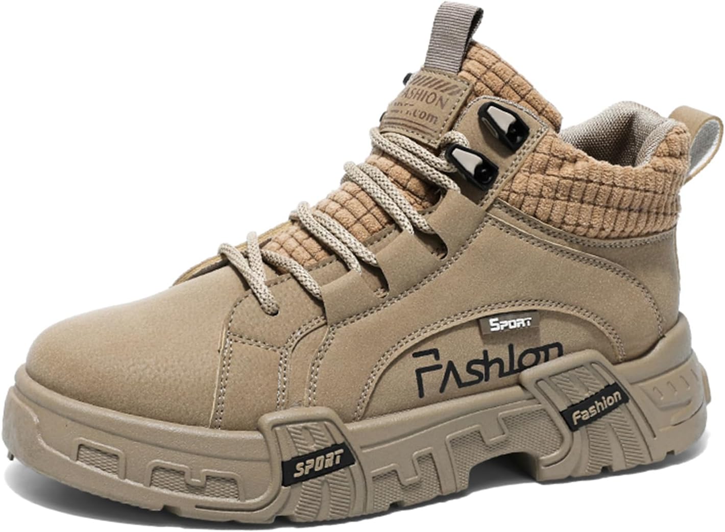 

Мужские модные кроссовки, ботинки для походов, повседневные спортивные прогулочные туфли, высокие кроссовки для мужчин Spwagym, бежевый/хаки