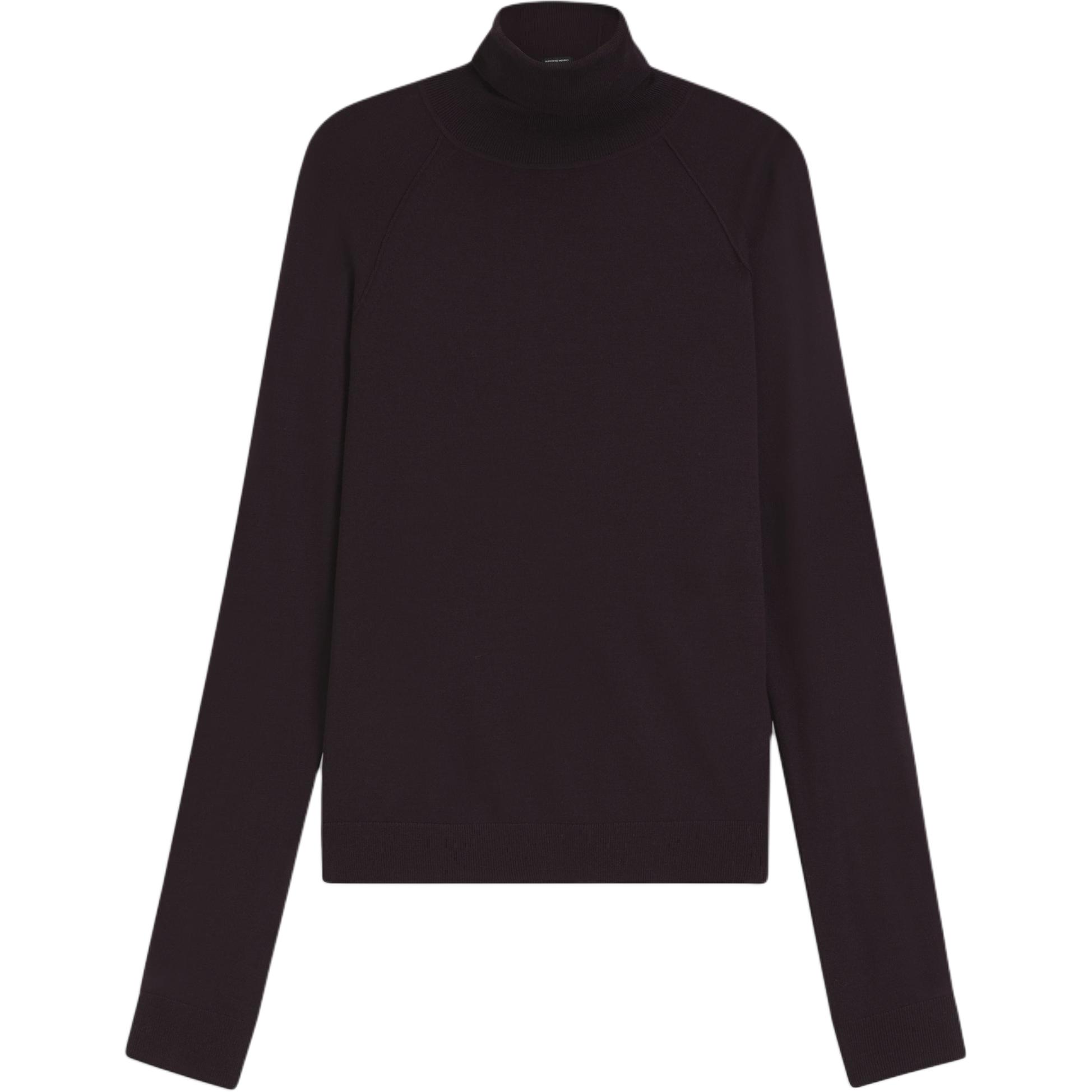 

Свитер с воротником-хомутом HUGO BOSS, темно-фиолетовый