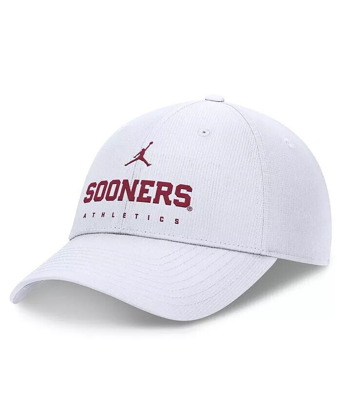 

Мужская белая кепка Oklahoma Sooners 2024/25 On-Field Club Performance с регулируемой высотой Jordan