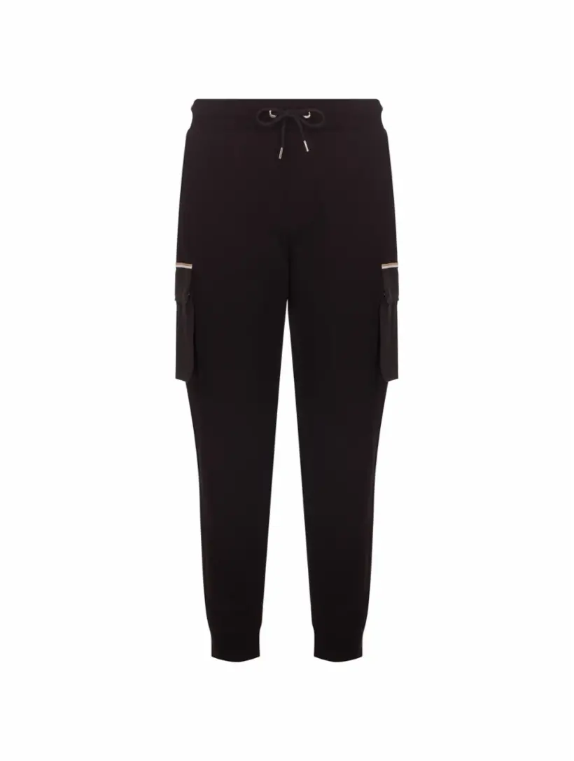 

Брюки карго с кулиской BOSS, черный