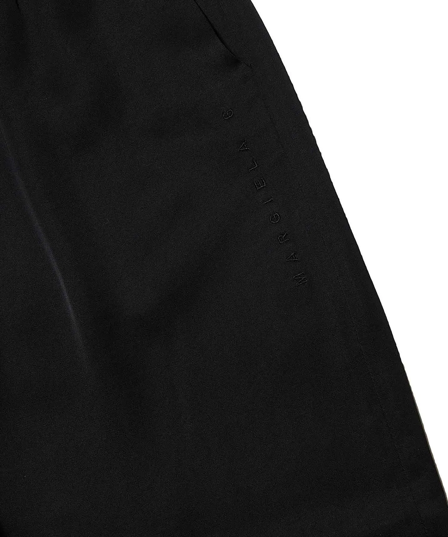 Женские брюки MM6 Maison Margiela с логотипом, широкие чёрные — фото 3