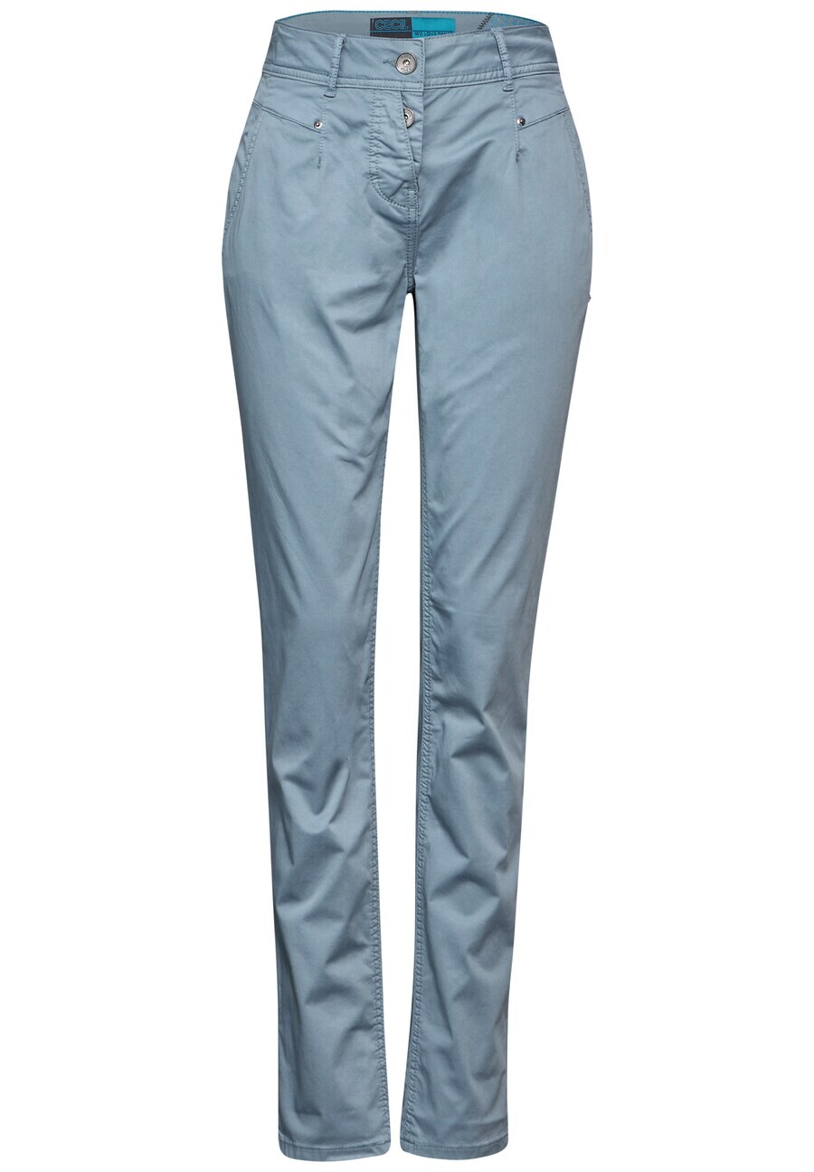 

Тканевые брюки CECIL Slim fit Pants, синий