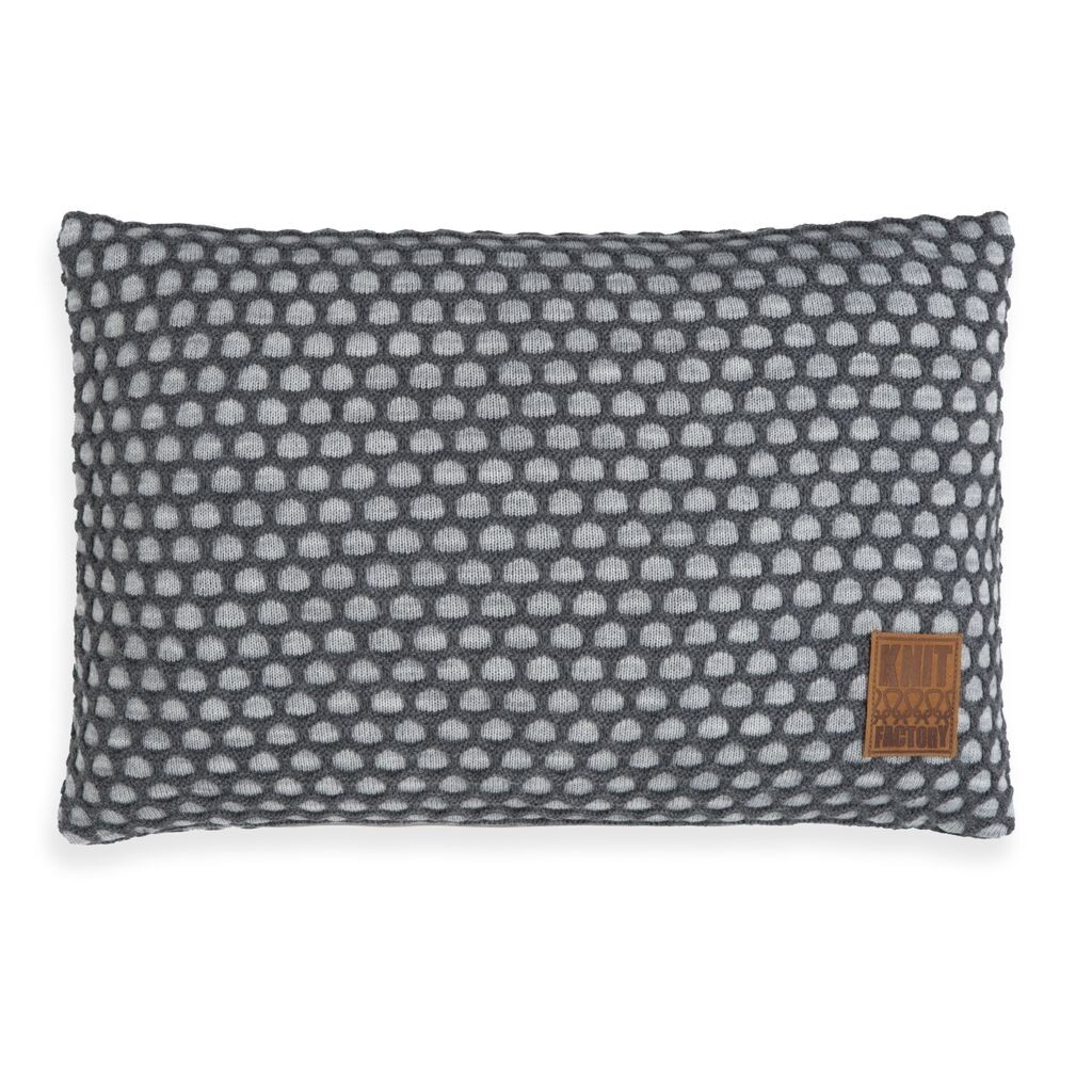 

Knit Factory Mila Подушка - Серый/Антрацит - 60x40 см