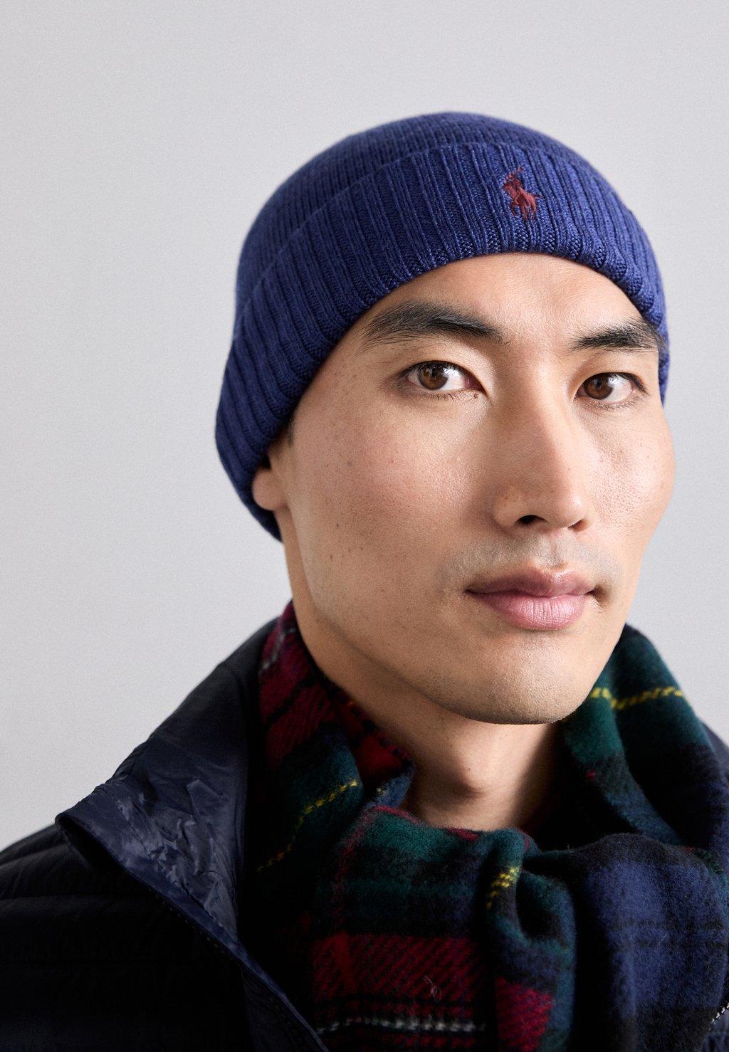 

Шапка SIGNATURE PONY WOOL BEANIE Polo Ralph Lauren, синий