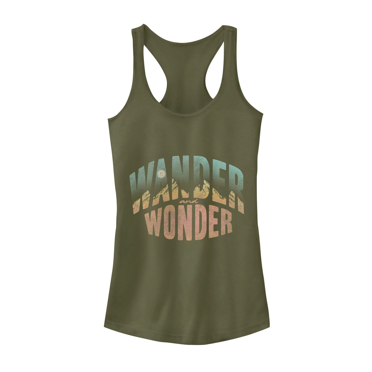 

Майка с текстовым наполнением для юниоров Wander And Wonder Mountain