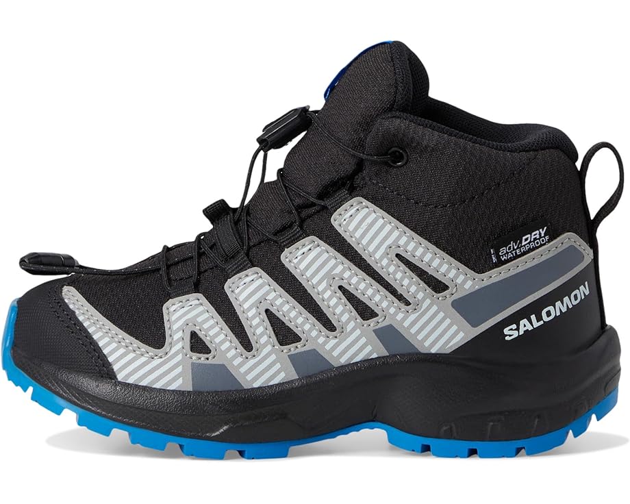 Кроссовки Salomon Kids Xa Pro V8 Mid Waterproof, цвет Black/Monument/French Blue — фото 4