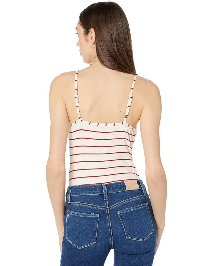 

Боди Paige Rebecca Bodysuit, цвет Ivory/Cherry Red Stripe